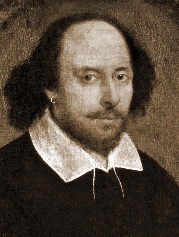 william shakespeare portrait - hey diddle diddle rhyme