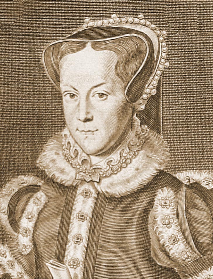 Drawing of Queen Mary I